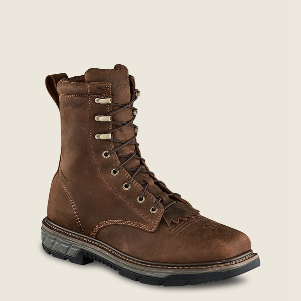 Red Wing Safety Boots Rio Flex - 8-inch Waterproof Toe - Brown - Mens BCL198724